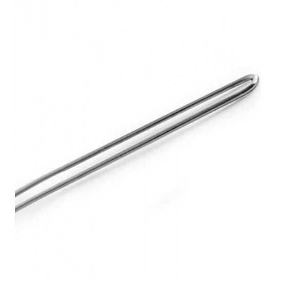 Escumadeira Para Fritura 14cm Diâmetro Por 36,5cm De Comprimento Aço Inox